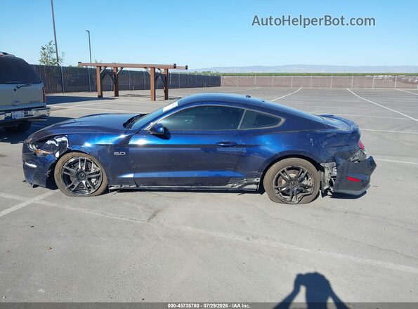1FA6P8CF7L5108536 2020 FORD MUSTANG Синий Панорамный вид салона 360°