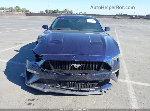1FA6P8CF7L5108536 2020 FORD MUSTANG Синий Вид спереди
