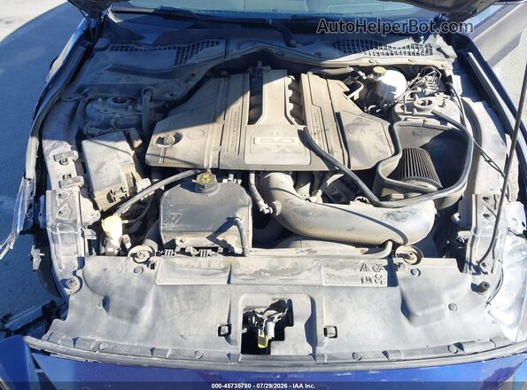 1FA6P8CF7L5108536 2020 FORD MUSTANG Синий Вид сзади