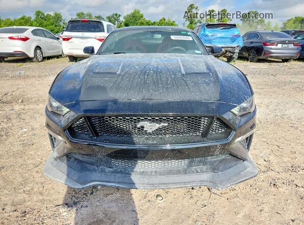 1FA6P8CF7L5111484 2020 FORD MUSTANG Black Front view