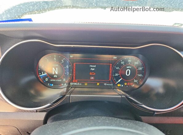 1FA6P8CF7L5111484 2020 FORD MUSTANG Black Instrument cluster view