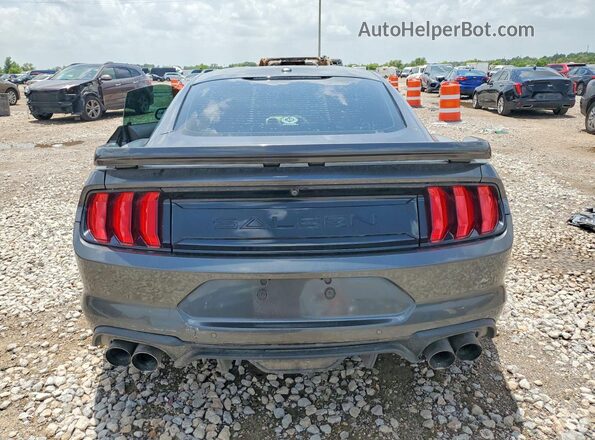 1FA6P8CF7L5124378 2020 FORD MUSTANG Gray Вид ззаду