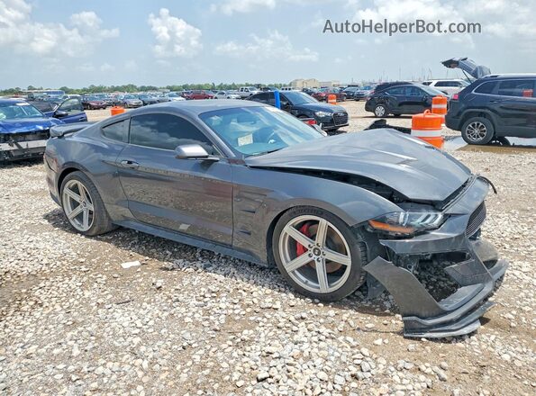 1FA6P8CF7L5124378 2020 FORD MUSTANG Gray Передня права чверть