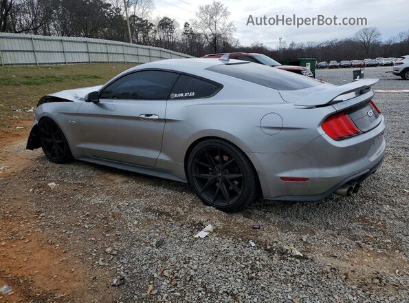 1FA6P8CF7M5134538 2021 FORD MUSTANG Gray Trasero izquierdo