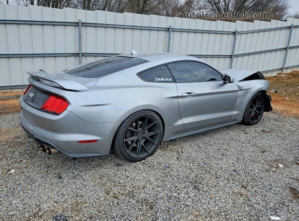 1FA6P8CF7M5134538 2021 FORD MUSTANG Gray Trasero derecho
