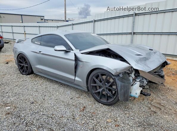 1FA6P8CF7M5134538 2021 FORD MUSTANG Gray Delantero derecho