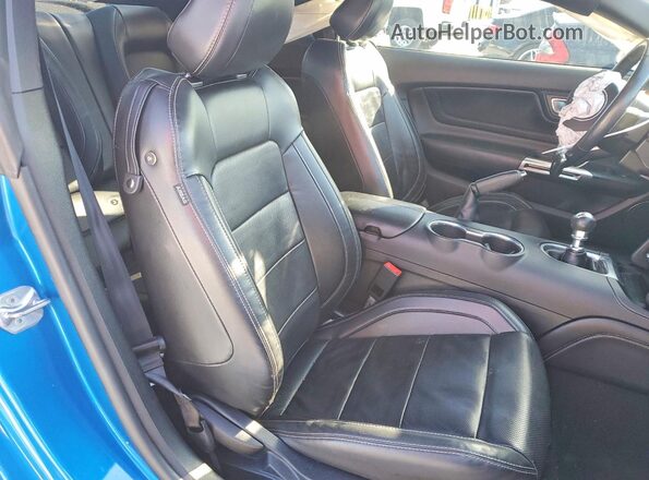 1FA6P8CF7M5137875 2021 FORD MUSTANG Blue Vista de los asientos traseros