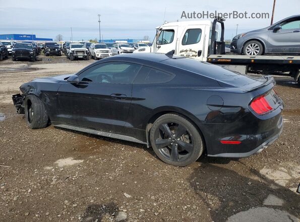 1FA6P8CF7N5145279 2022 FORD MUSTANG Black Հետևի ձախ