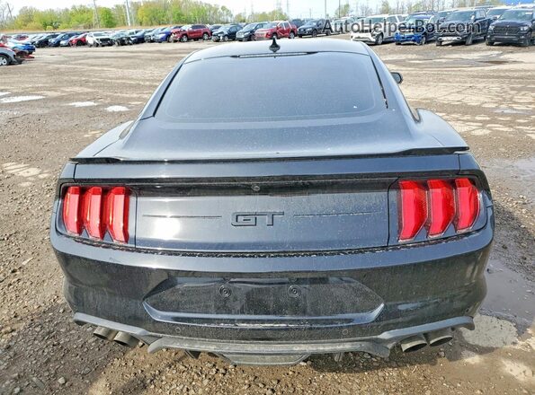 1FA6P8CF7N5145279 2022 FORD MUSTANG Black Հետևի տեսք