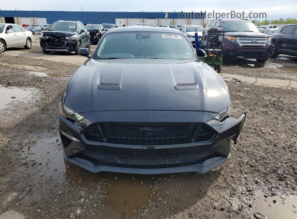 1FA6P8CF7N5145279 2022 FORD MUSTANG Black Դիմացի տեսք