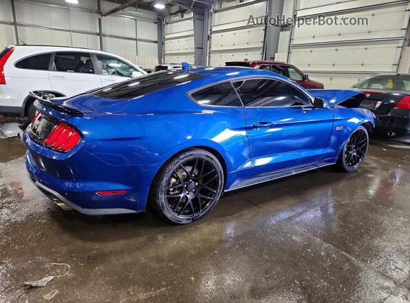 1FA6P8CF7P5303929 2023 FORD MUSTANG Blue Задня права чверть