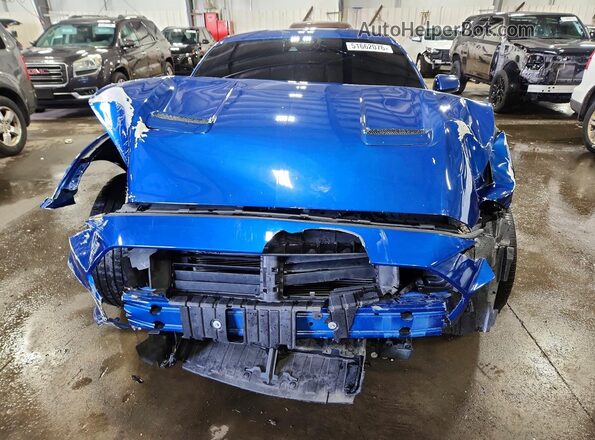 1FA6P8CF7P5303929 2023 FORD MUSTANG Blue Вид спереду