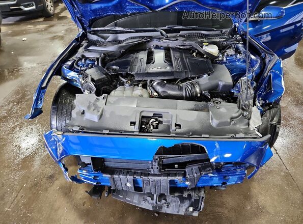 1FA6P8CF7P5303929 2023 FORD MUSTANG Blue Вид задньої частини салону