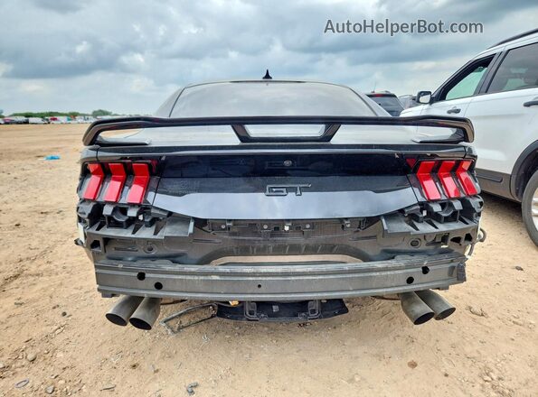 1FA6P8CF7R5404536 2024 FORD MUSTANG Black Rear view
