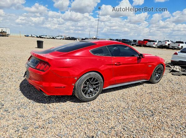 1FA6P8CF8G5236953 2016 FORD MUSTANG Red Tył prawy