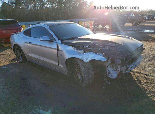 1FA6P8CF8G5245099 2016 FORD MUSTANG Silver Przód prawy