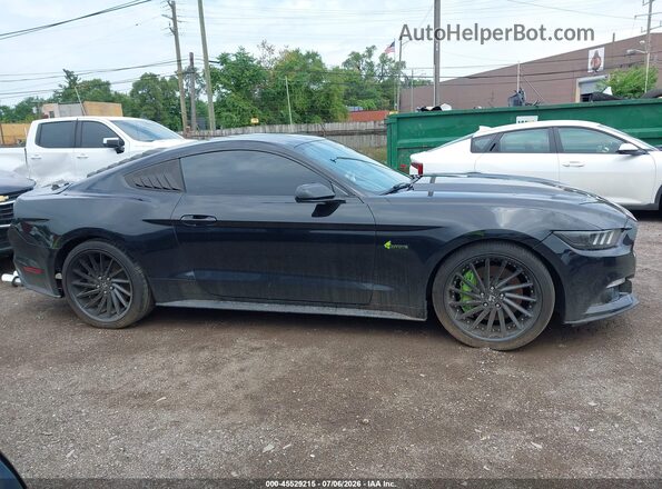 1FA6P8CF8H5346600 2017 FORD MUSTANG Black Rear interior view