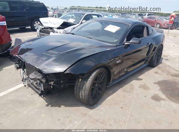 1FA6P8CF8K5101979 2019 FORD MUSTANG Черный Передняя левая четверть