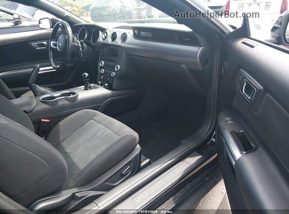 1FA6P8CF8K5101979 2019 FORD MUSTANG Черный Вид салона спереди