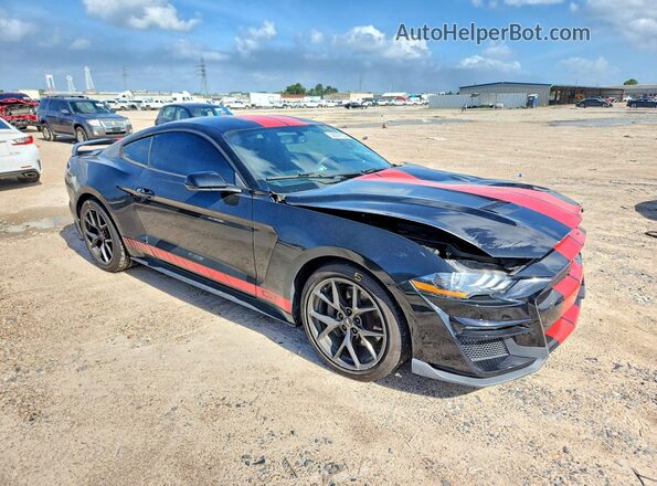 1FA6P8CF8K5134562 2019 FORD MUSTANG Black Przód prawy