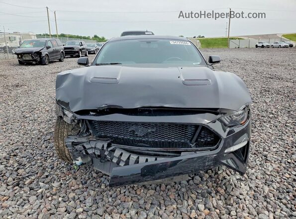 1FA6P8CF8K5157579 2019 FORD MUSTANG Черный Вид спереди
