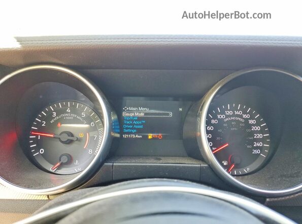 1FA6P8CF8K5162605 2019 FORD MUSTANG Blue Vista del cuadro de instrumentos