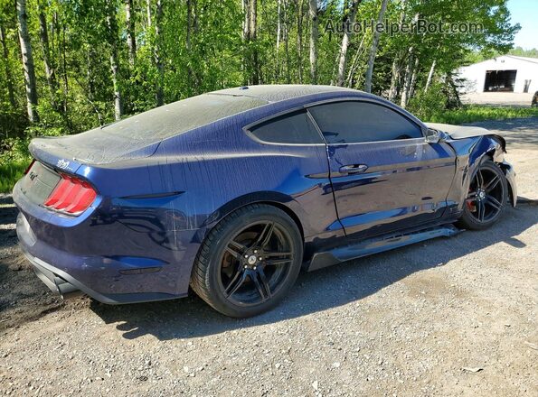 1FA6P8CF8K5162605 2019 FORD MUSTANG Blue Trasero derecho