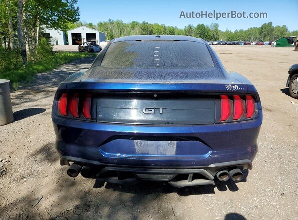 1FA6P8CF8K5162605 2019 FORD MUSTANG Blue Vista trasera