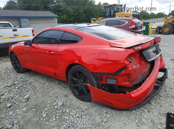 1FA6P8CF8K5173765 2019 FORD MUSTANG Red Tył lewy
