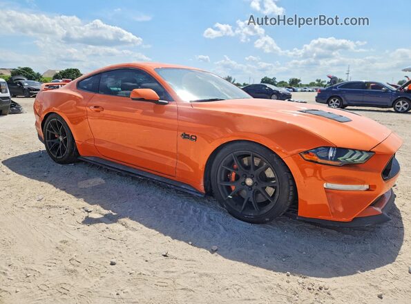 1FA6P8CF8L5161360 2020 FORD MUSTANG Orange Front right