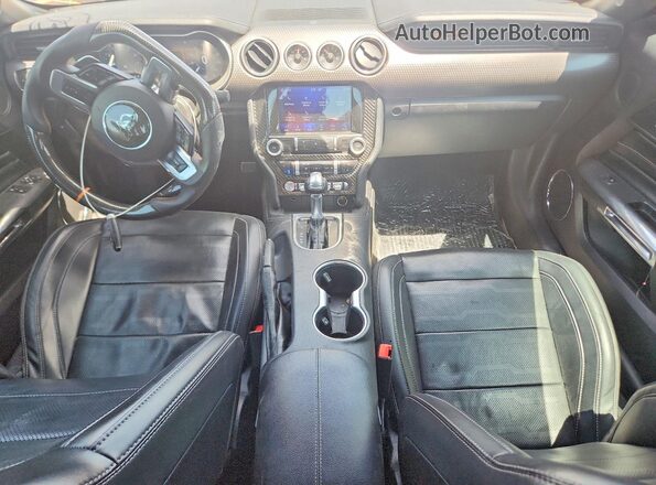 1FA6P8CF8L5161360 2020 FORD MUSTANG Orange Dashboard view