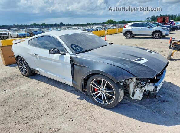 1FA6P8CF8L5161763 2020 FORD MUSTANG White Przód prawy