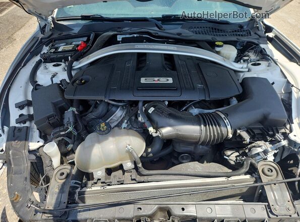 1FA6P8CF8M5133754 2021 FORD MUSTANG Белый Вид задней части салона