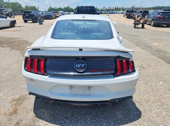 1FA6P8CF8M5133754 2021 FORD MUSTANG Белый Вид сзади