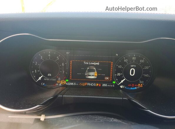 1FA6P8CF8M5133754 2021 FORD MUSTANG Белый Вид щитка приборов