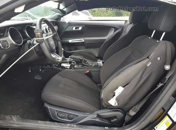 1FA6P8CF8M5147699 2021 FORD MUSTANG Black წინა სალონის ხედი