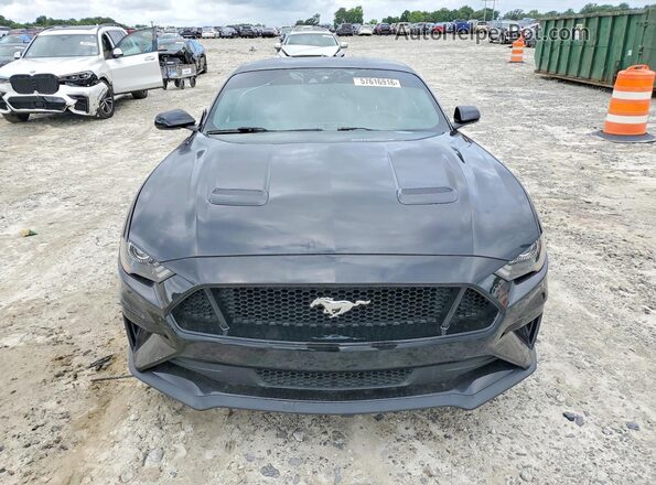 1FA6P8CF8M5147699 2021 FORD MUSTANG Black წინა ხედი
