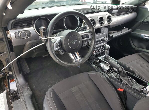 1FA6P8CF8M5147699 2021 FORD MUSTANG Black წინა პანელის ხედი