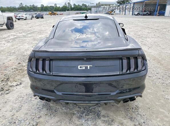 1FA6P8CF8M5147699 2021 FORD MUSTANG Black უკანა ხედი