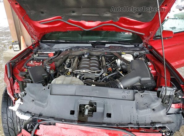 1FA6P8CF8N5133674 2022 FORD MUSTANG Red უკანა სალონის ხედი