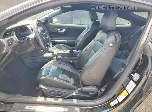 1FA6P8CF8P5301011 2023 FORD MUSTANG Black Սալոնի դիմացի տեսք