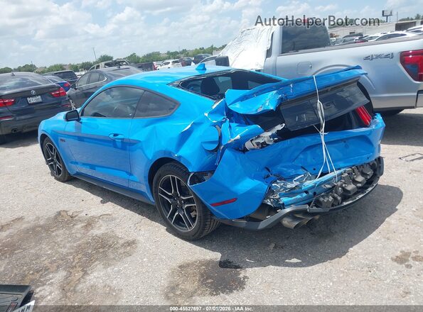 1FA6P8CF8P5304975 2023 FORD MUSTANG Blue Tył lewy