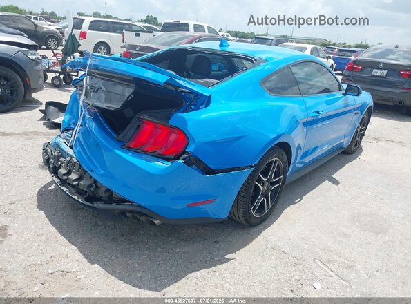 1FA6P8CF8P5304975 2023 FORD MUSTANG Blue Tył prawy