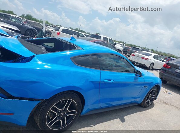 1FA6P8CF8P5304975 2023 FORD MUSTANG Blue Widok wnętrza z tyłu
