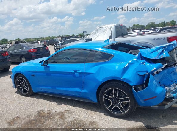 1FA6P8CF8P5304975 2023 FORD MUSTANG Blue Widok wnętrza 360 stopni