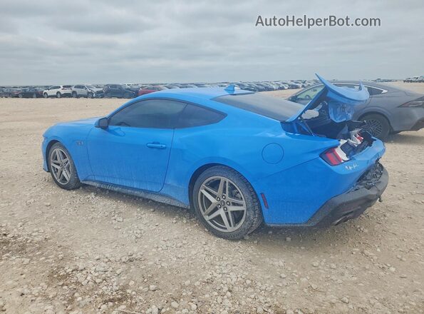 1FA6P8CF8R5406876 2024 FORD MUSTANG Синий Задняя левая четверть