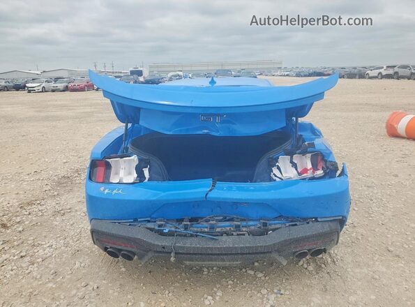 1FA6P8CF8R5406876 2024 FORD MUSTANG Синий Вид сзади