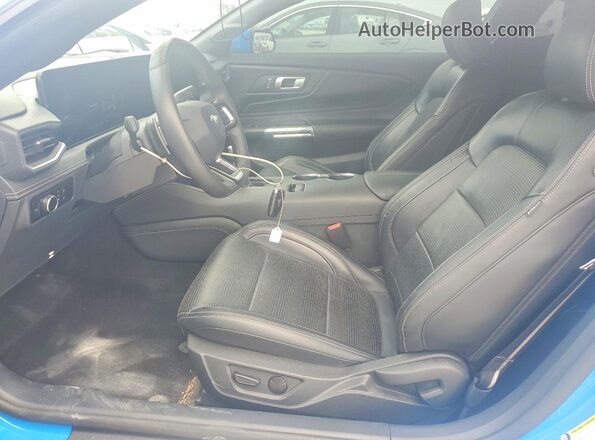 1FA6P8CF8R5406876 2024 FORD MUSTANG Синий Вид салона спереди