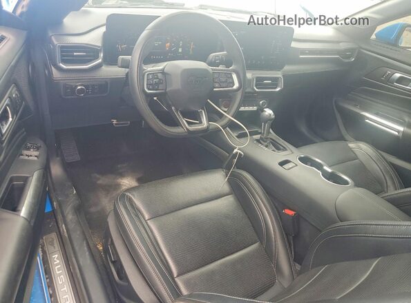 1FA6P8CF8R5406876 2024 FORD MUSTANG Синий Вид панели приборов