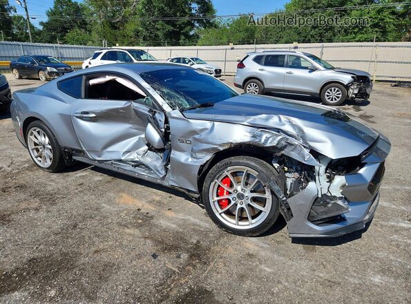 1FA6P8CF8R5424049 2024 FORD MUSTANG Silver Przód prawy